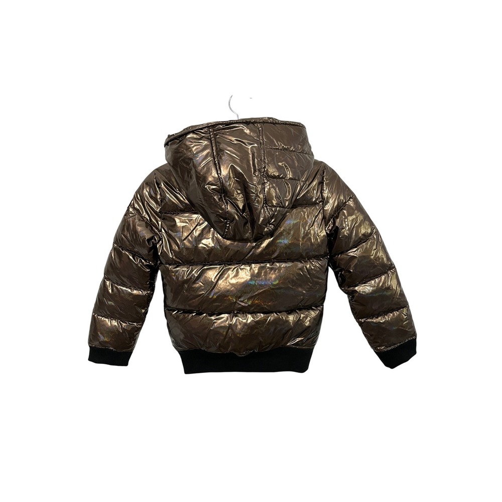 Appaman Flurry Coat Kids Size 8 Copper Metallic Puffer Jacket A5FC-CPR - Picture 3 of 8